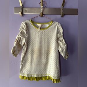 Matilda Jane Green Polka Dot Top Size 8